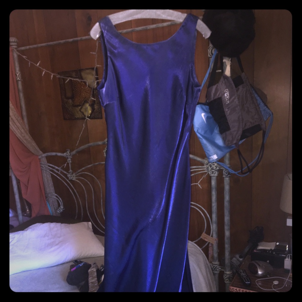 Blue shimmer gown